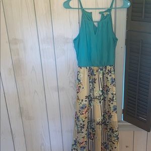 Tropical maxi dress